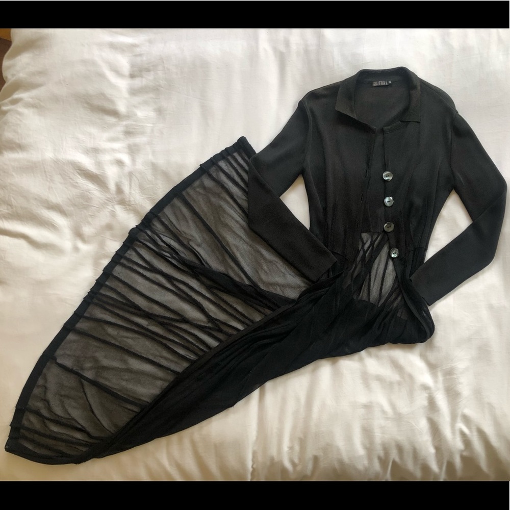 Vintage oversized opaque duster